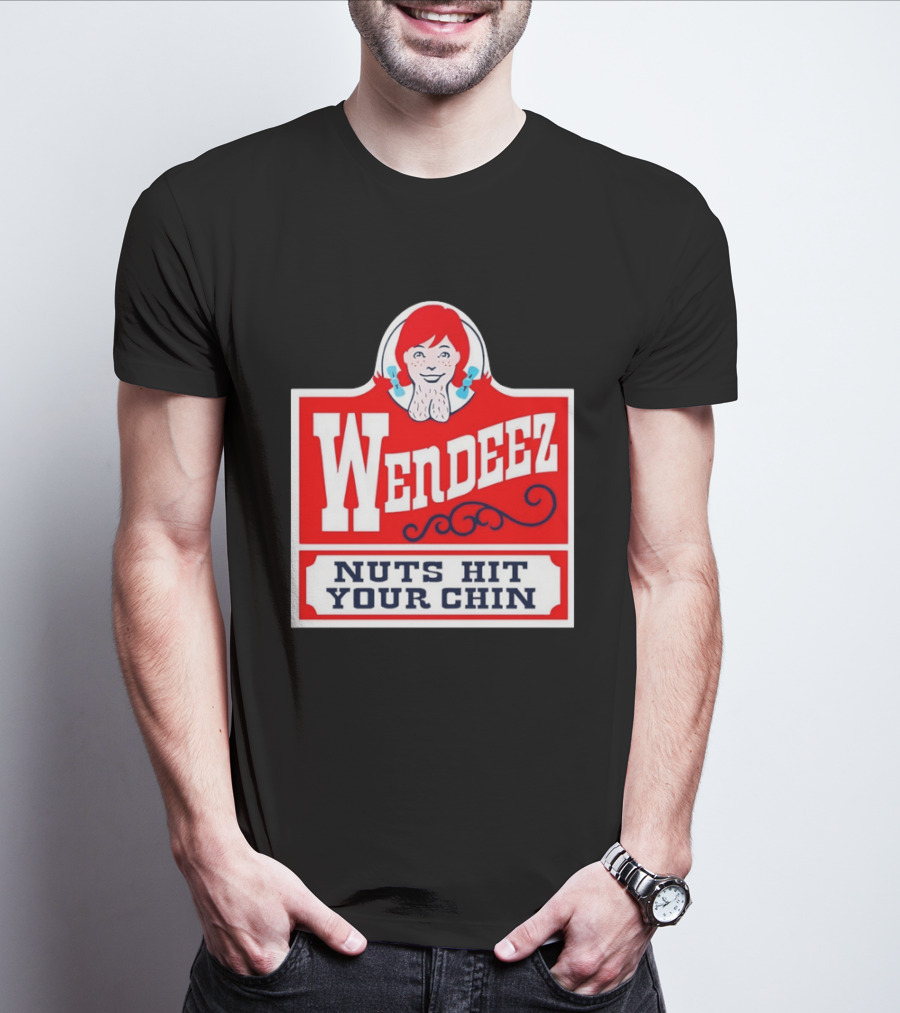 Wendeez Nuts Hit Your Chin Retro Fast Food T-Shirt