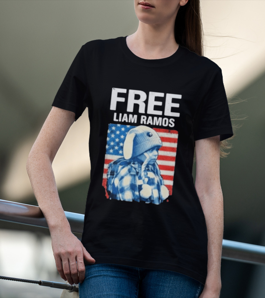 Free Liam Ramos American Flag T-Shirt