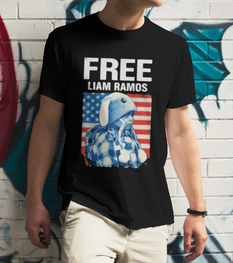 Free Liam Ramos American Flag T-Shirt