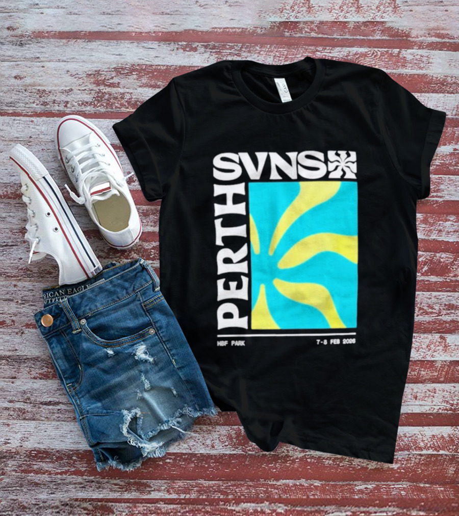 SVNS Perth 2026 Event 7 8 Feb Yellow Blue T-Shirt