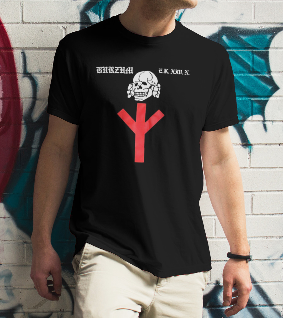 Burzum Support Your Local Skull Symbol E.K. Kommando T-Shirt