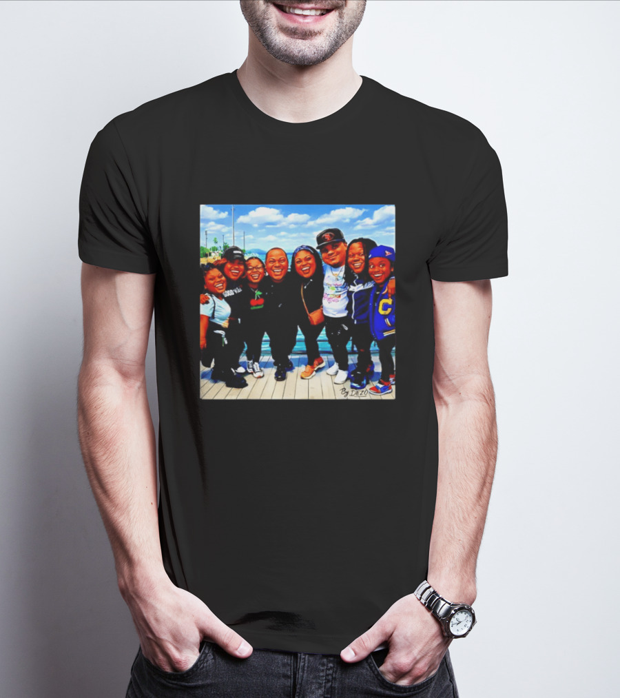 Family Bunch By Dezo Matching Crew Scenic Smiles T-Shirt