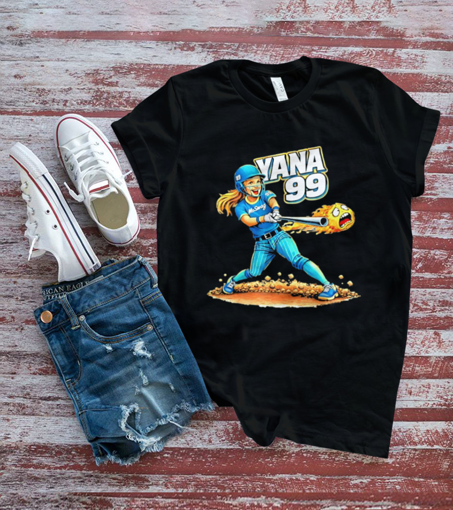 Moswag Yana 99 Softball Flaming Ball Action T-Shirt