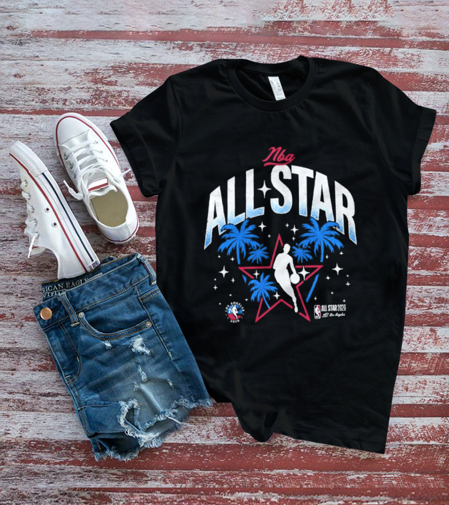 NBA All Star 2026 Los Angeles Tropical Stars Palms T-Shirt