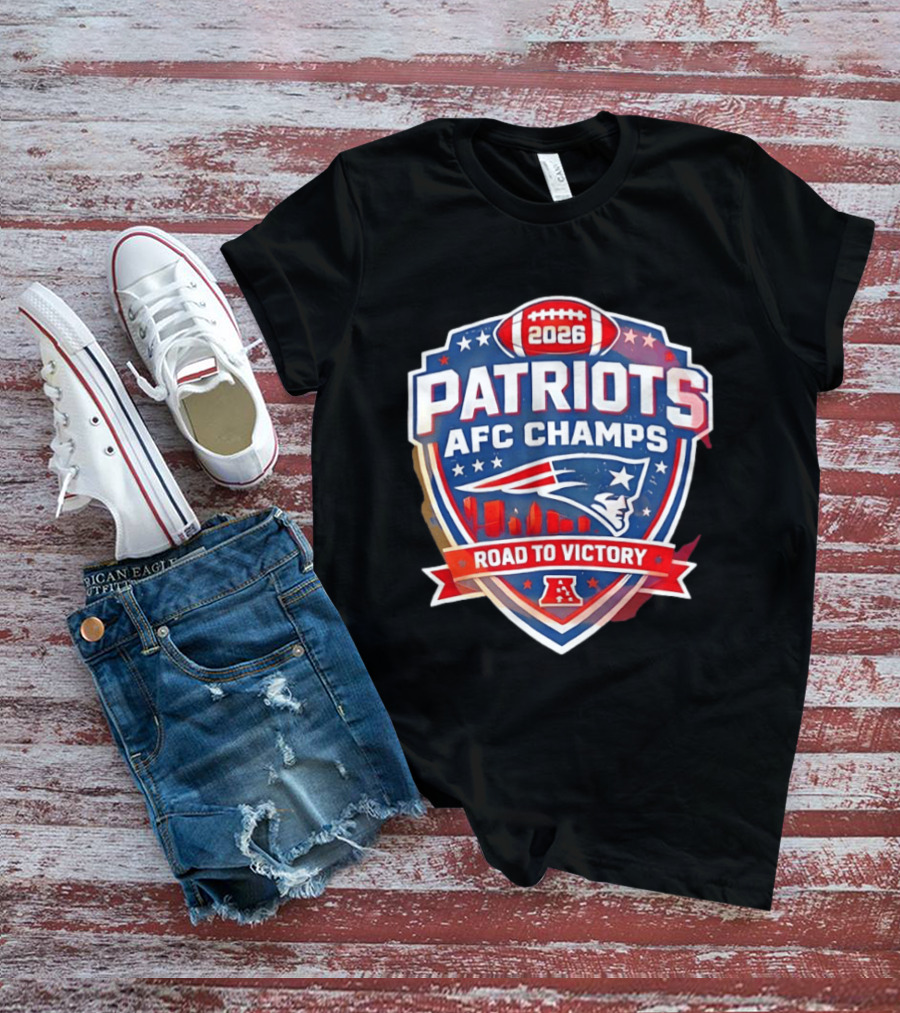 Patriots AFC Champs 2026 Road To Victory T-Shirt