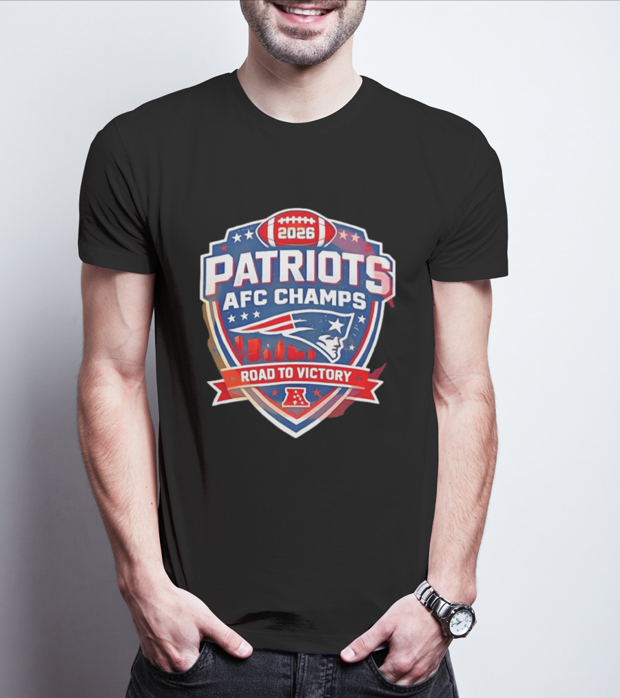 Patriots AFC Champs 2026 Road To Victory T-Shirt