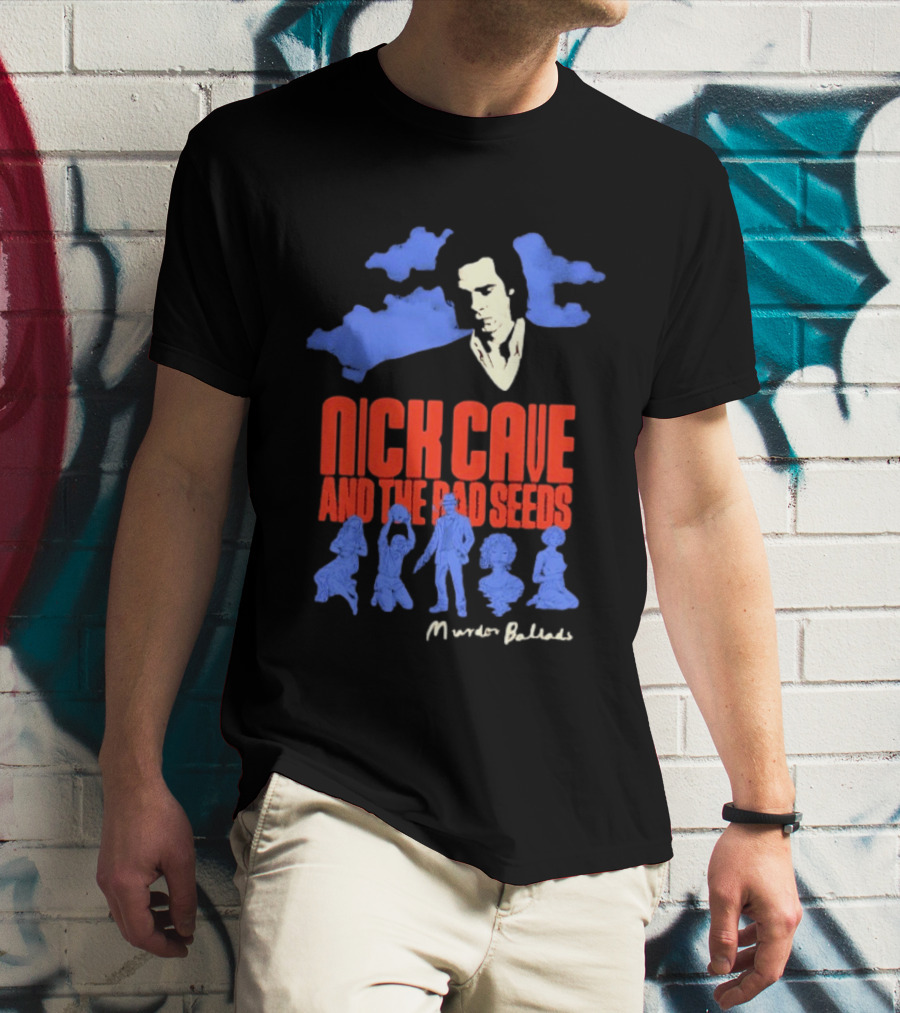 Nick Cave And The Bad Seeds Murder Ballads Blue Clouds T-Shirt