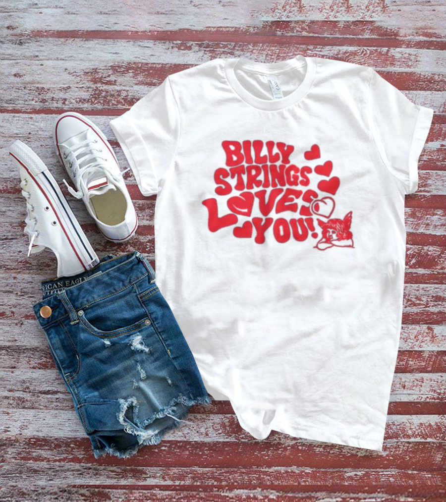 Billy Strings Loves You Valentine's Day Hearts 2026 T-Shirt