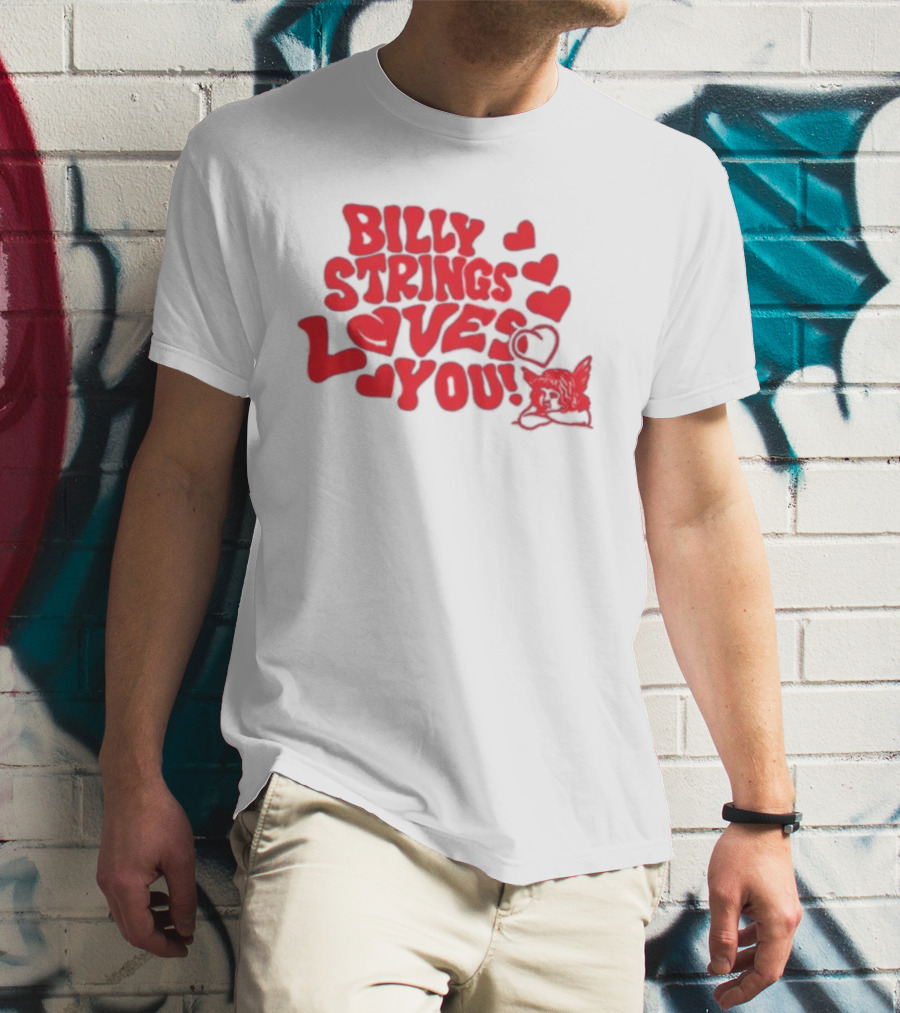 Billy Strings Loves You Valentine's Day Hearts 2026 T-Shirt