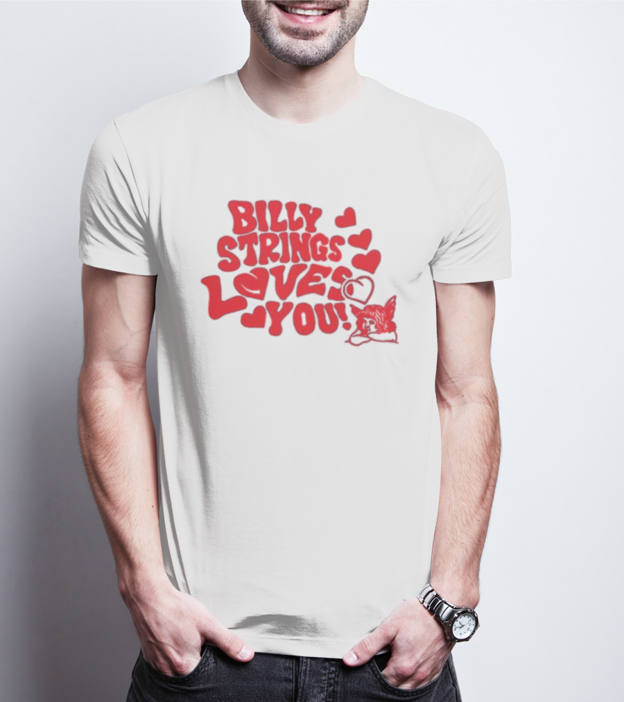 Billy Strings Loves You Valentine's Day Hearts 2026 T-Shirt