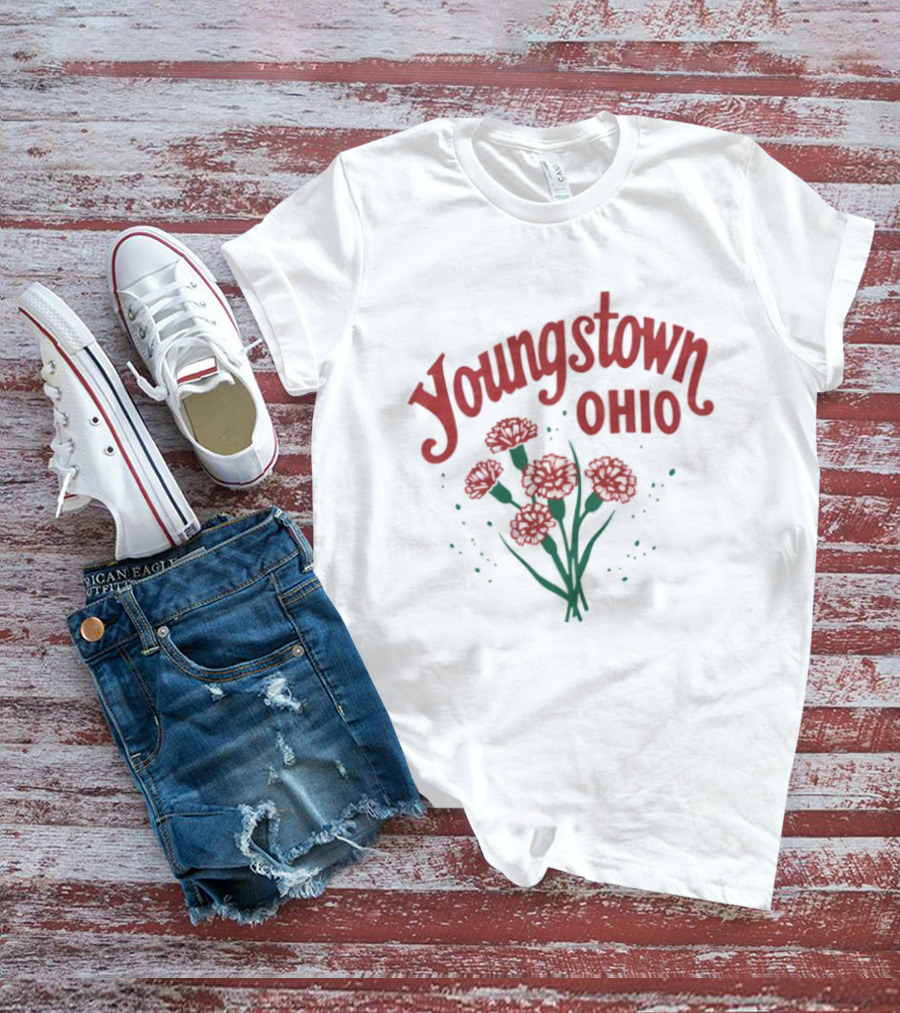 Youngstown Ohio Carnation Flowers T-Shirt