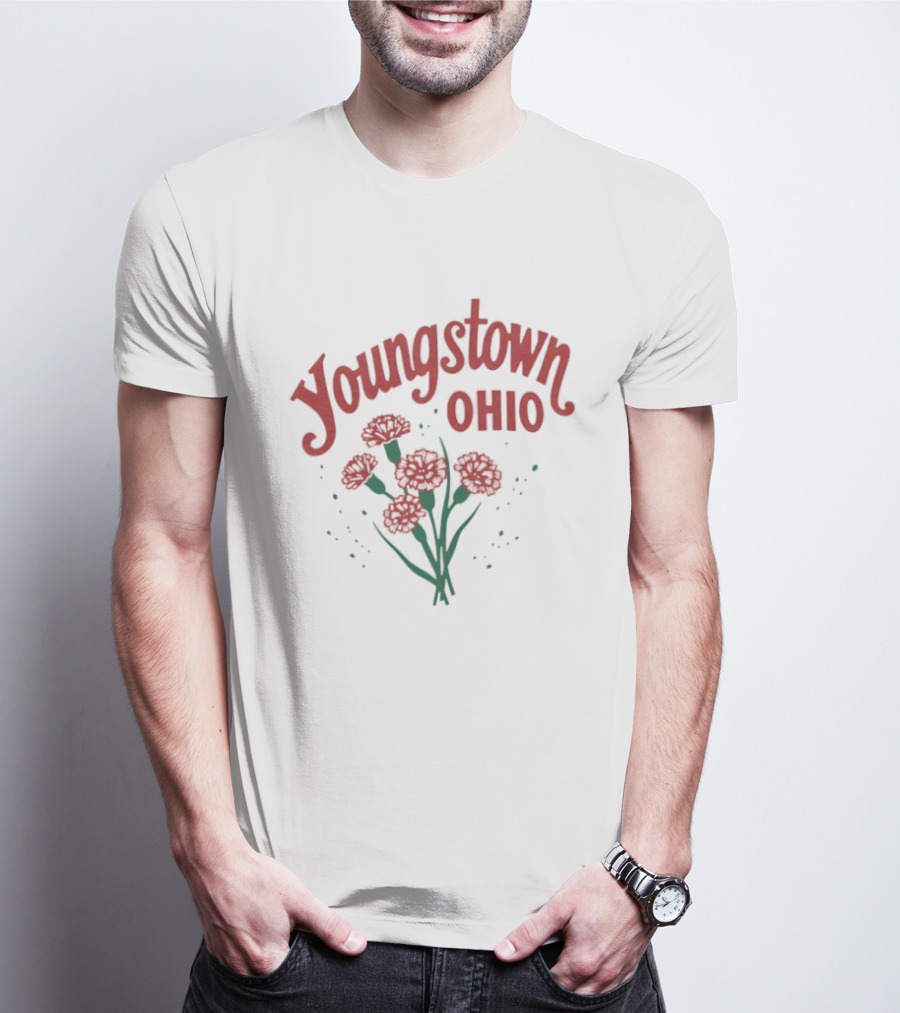 Youngstown Ohio Carnation Flowers T-Shirt