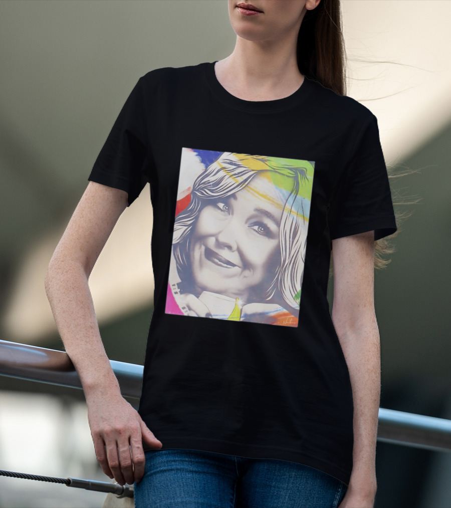Catherine O'Hara Pop Art Style With Colorful Brushstrokes T-Shirt