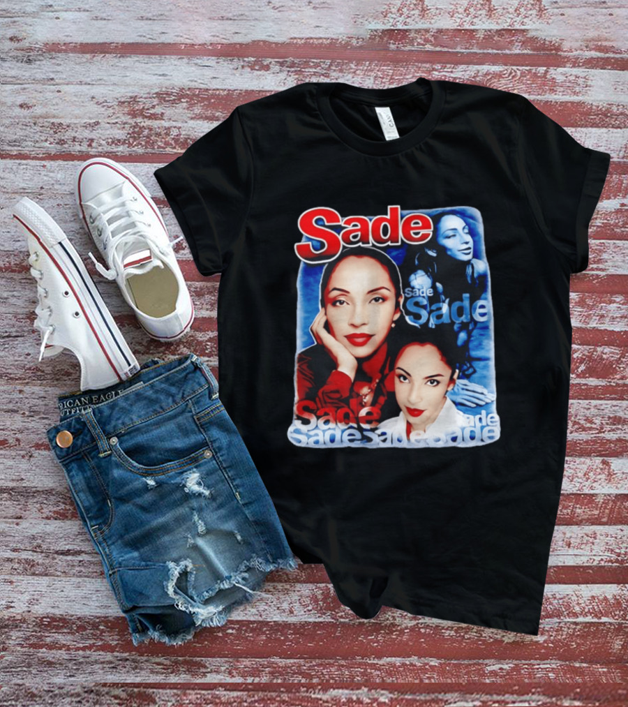 Sade Lovers Rock Tour Vintage Style Collage T-Shirt