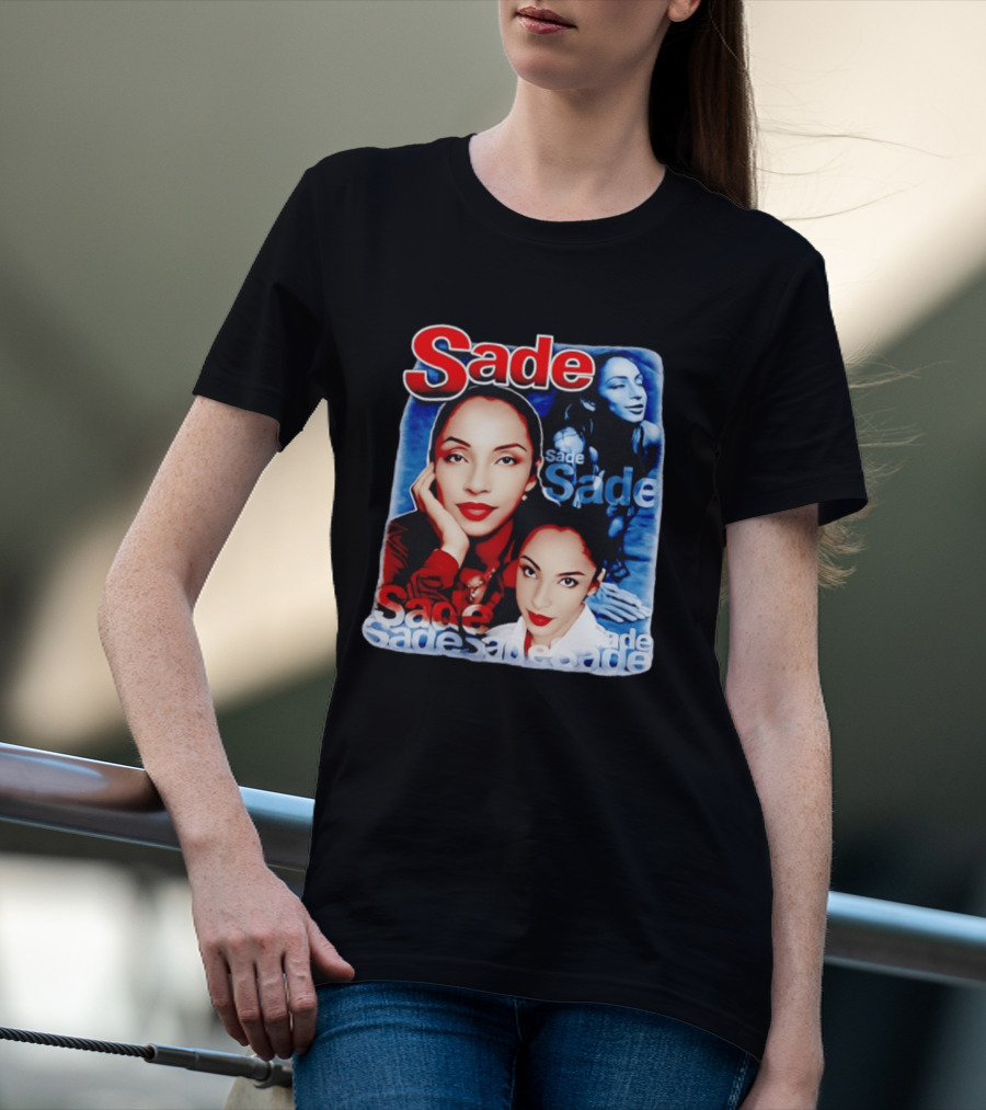 Sade Lovers Rock Tour Vintage Style Collage T-Shirt