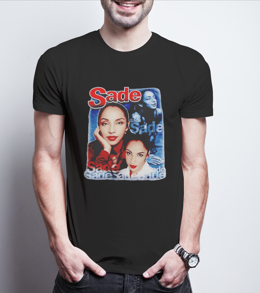 Sade Lovers Rock Tour Vintage Style Collage T-Shirt