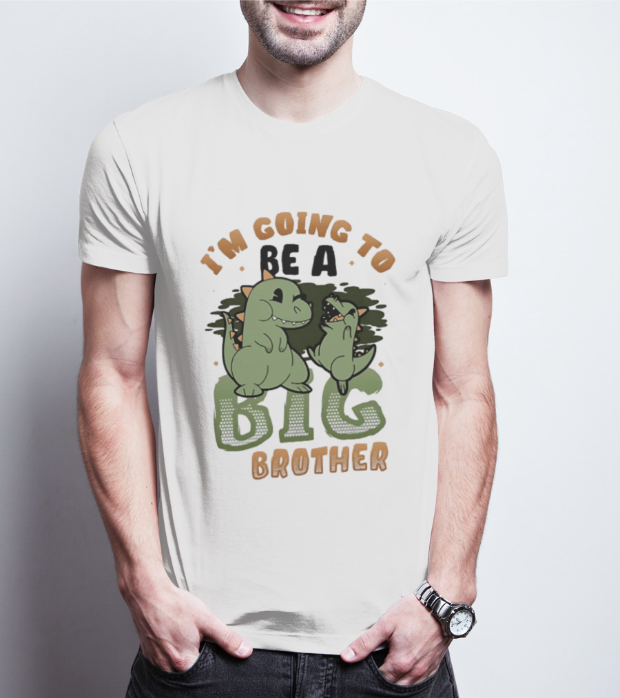 I'm Going To Be A Big Brother Dinosaur T-Shirt