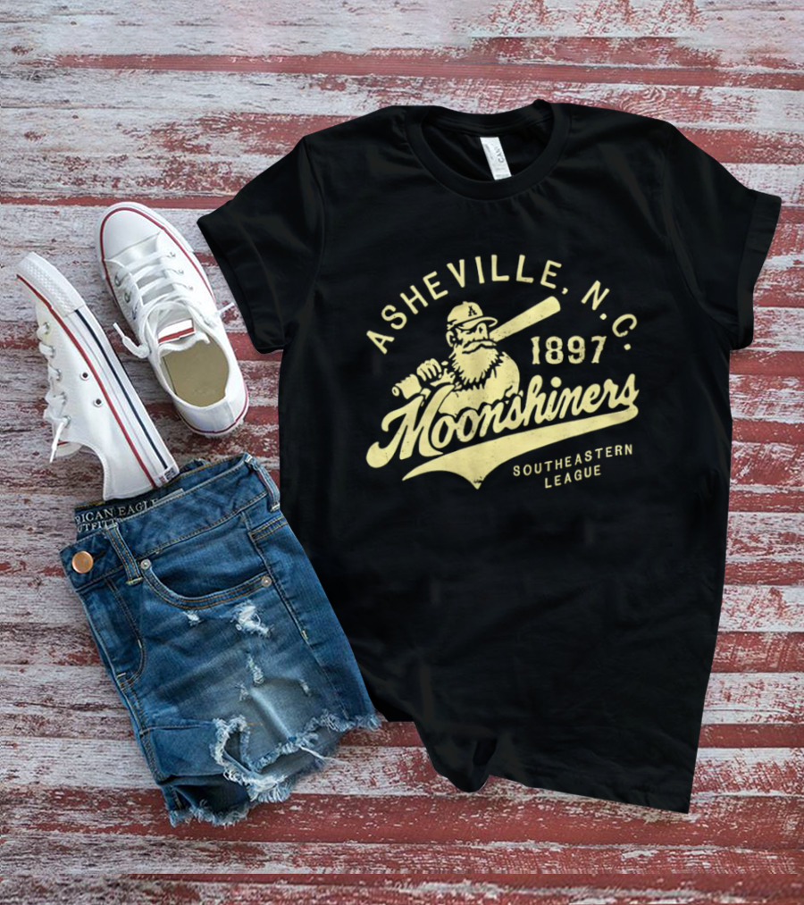 Asheville N.C. Moonshiners 1897 Southeastern League Baseball Team T-Shirt