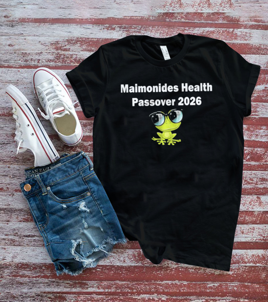 Maimonides Health Passover 2026 Frog T-Shirt