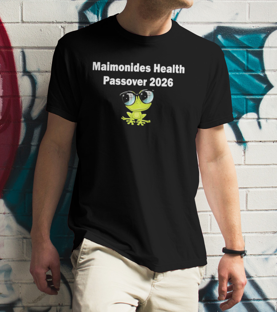 Maimonides Health Passover 2026 Frog T-Shirt