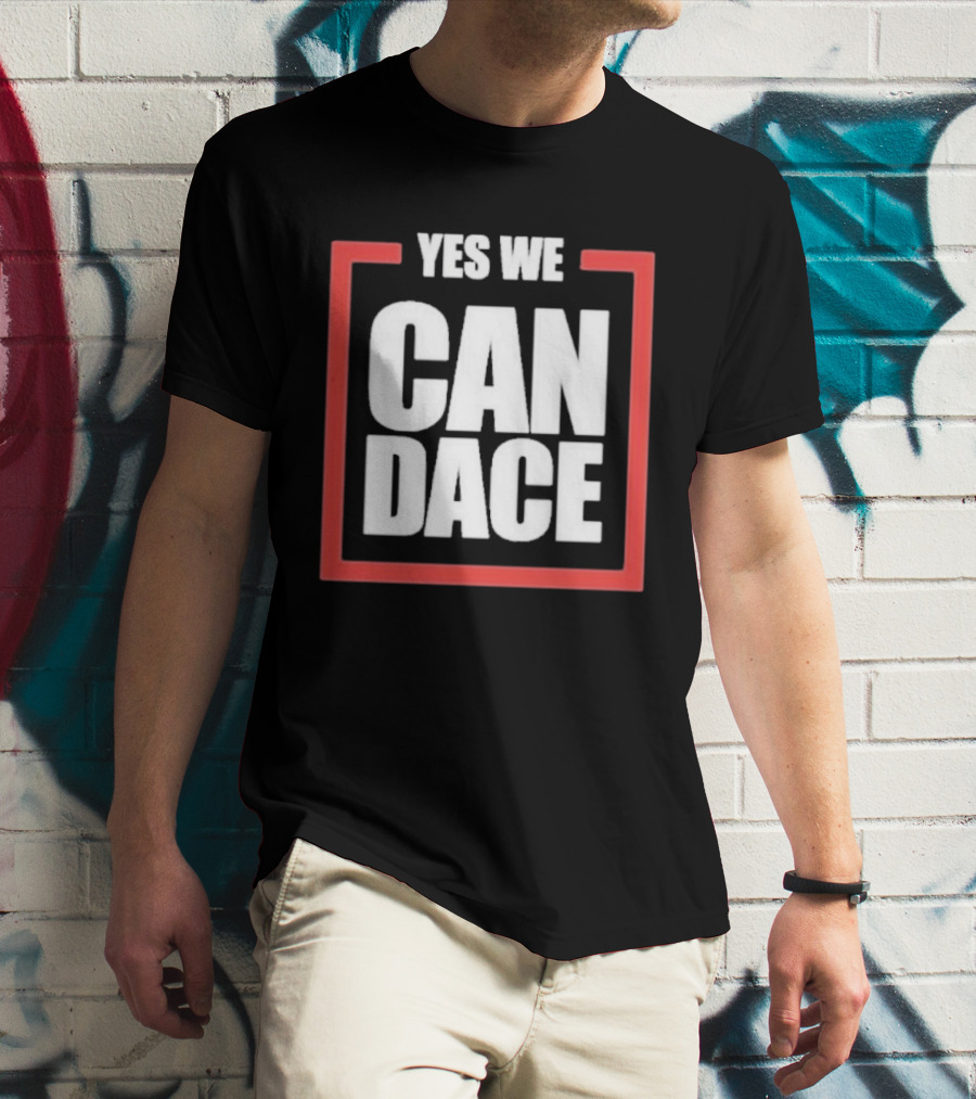 Candace Owens Yes We Candace Text In Red Frame T-Shirt