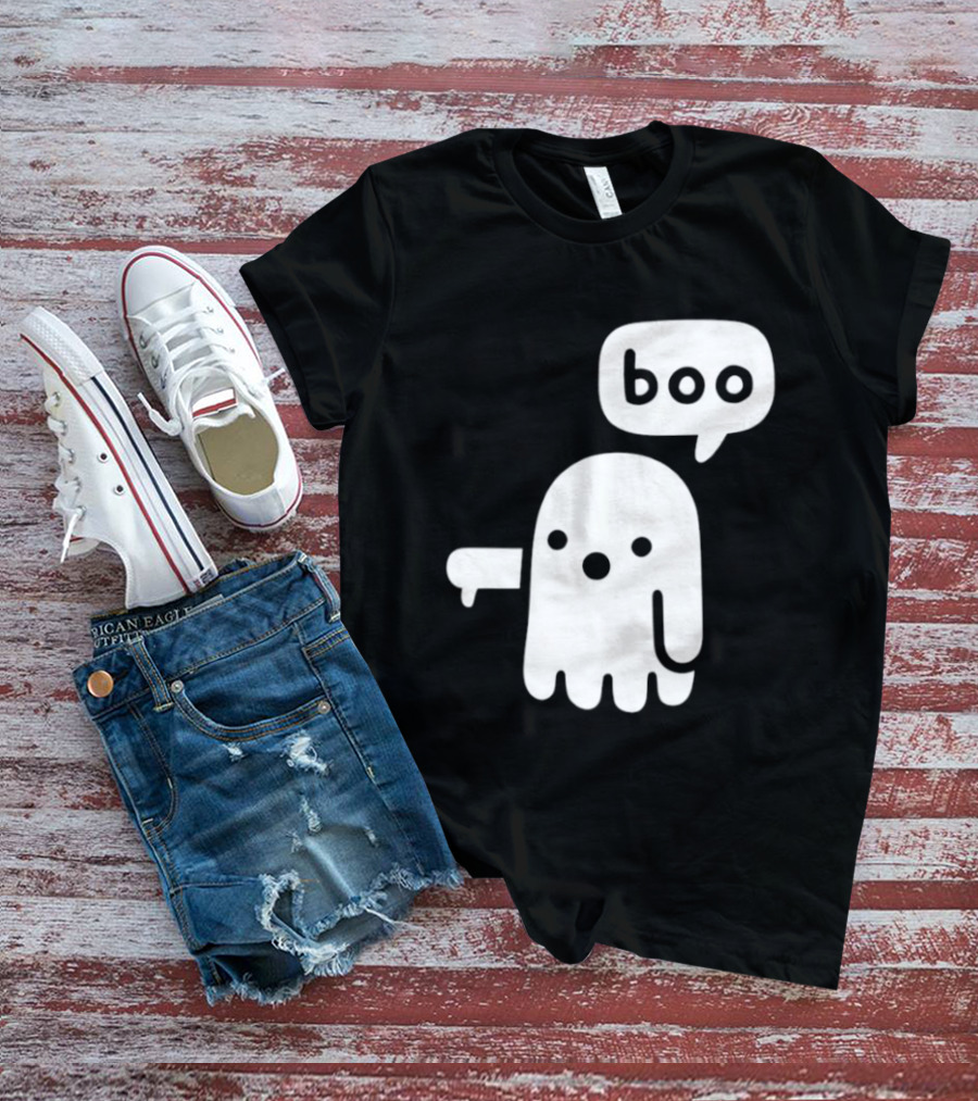 Boo Ghost Disapproval Gesture T-Shirt