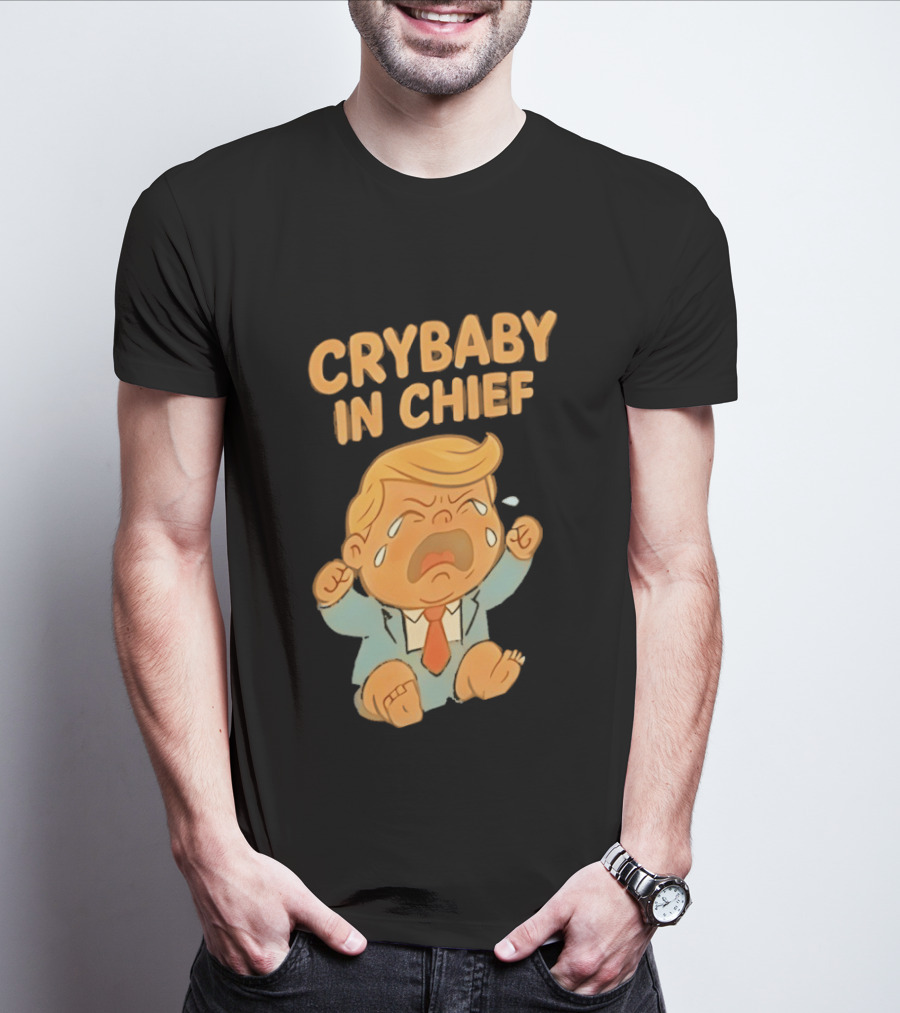Crybaby In Chief Donald Trump Cartoon T-Shirt