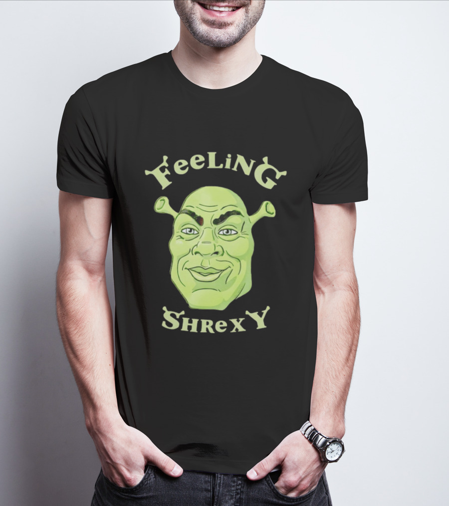 Feeling Shrexy Meme Character Face T-Shirt