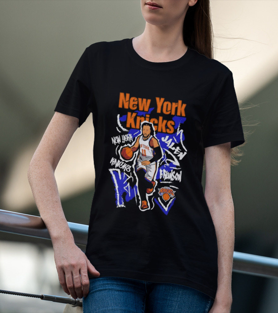 New York Knicks Jalen Brunson Player 11 Chalked Up T-Shirt