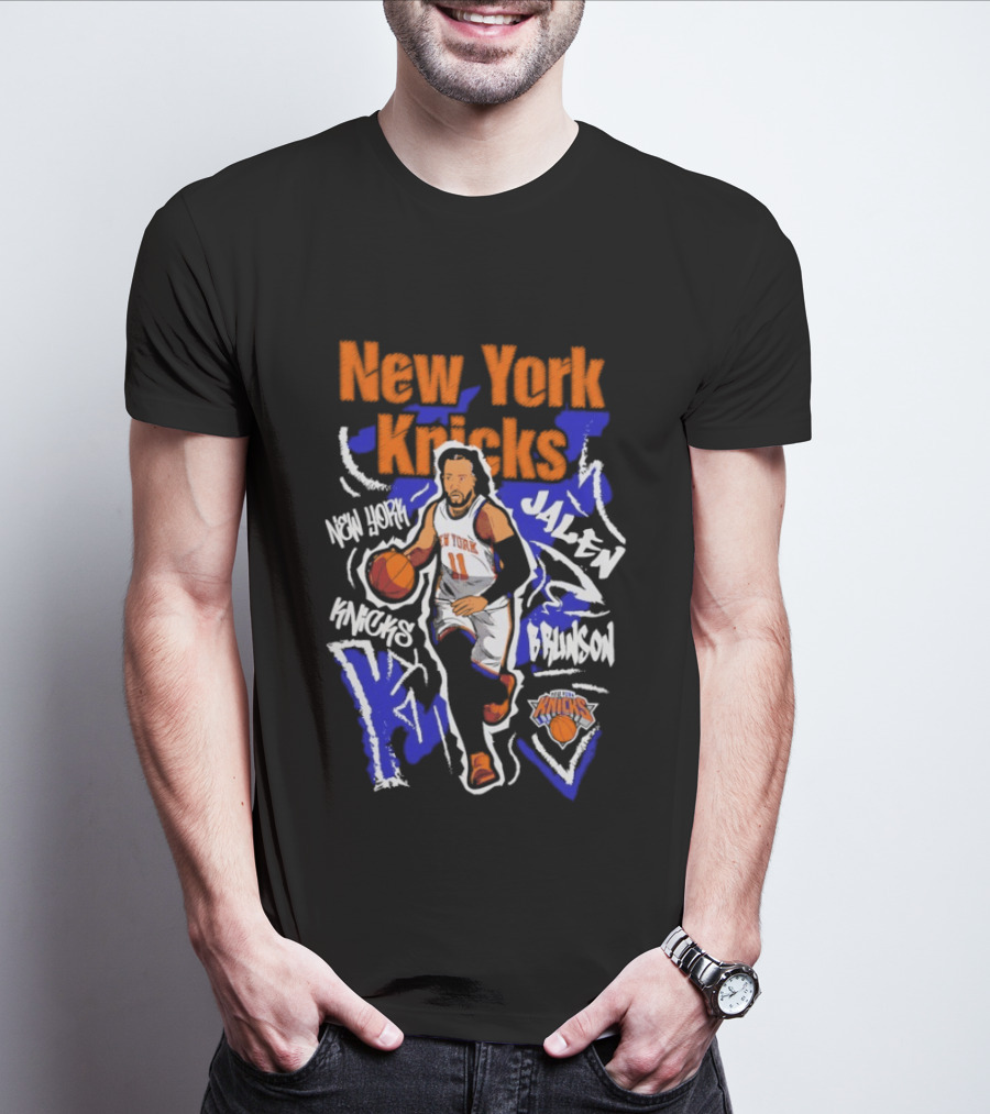 New York Knicks Jalen Brunson Player 11 Chalked Up T-Shirt