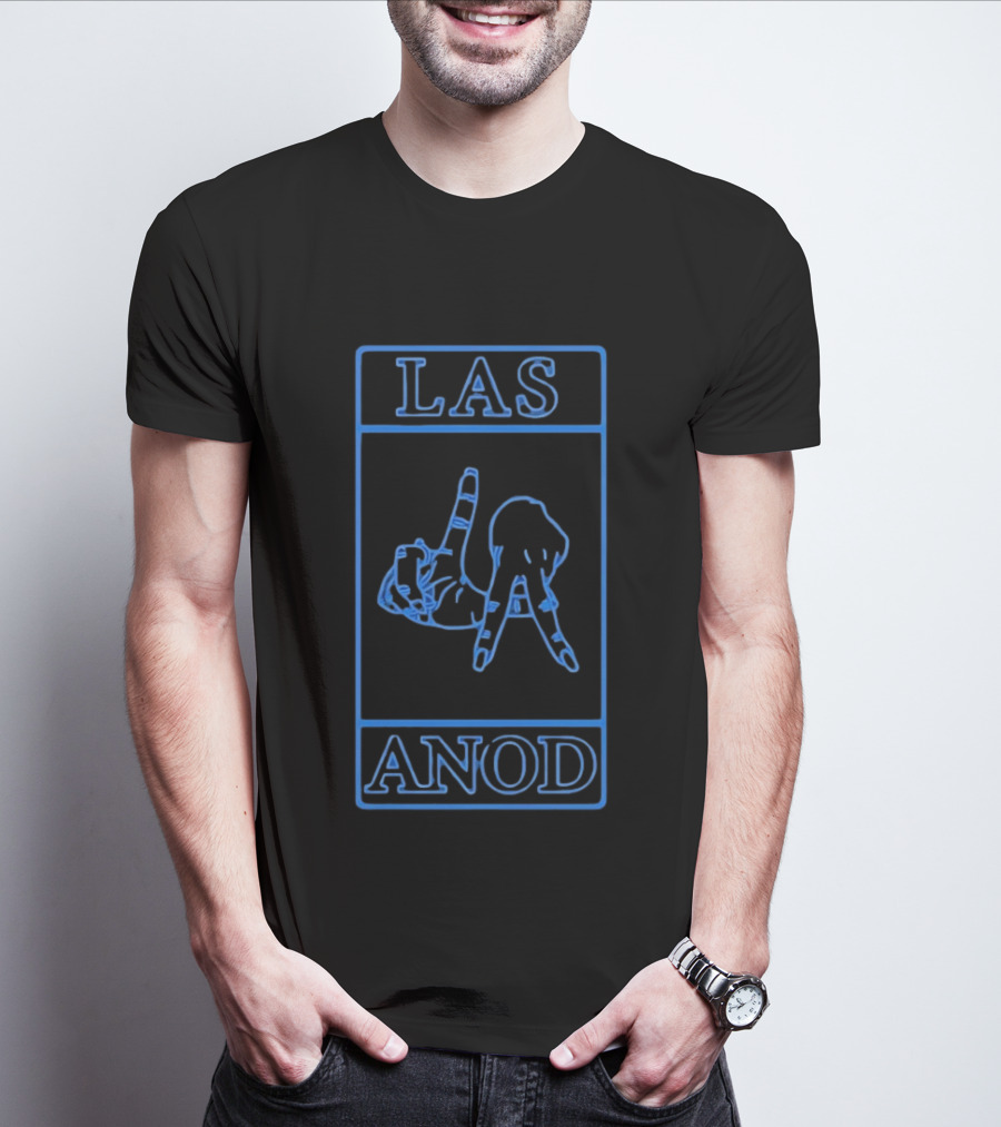 Las Anod Hand Sign Gesture Icon Blue T-Shirt