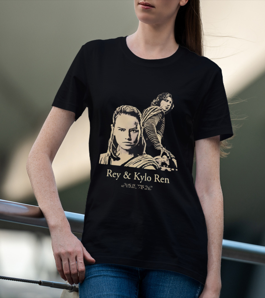 Rey & Kylo Ren Star Wars Characters Epic T-Shirt