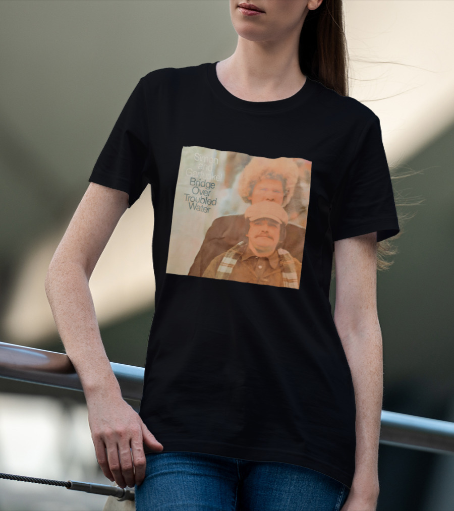 Simon And Garfunkel Bridge Over Troubled Water Album Cover T-Shirt