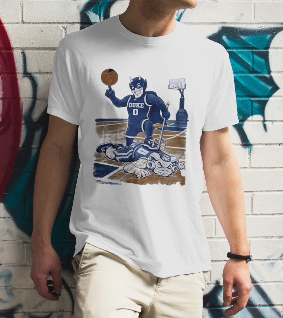 Duke Blue Devils Victory Over UNC Tar Heels Basketball Rivalry T-Shirt