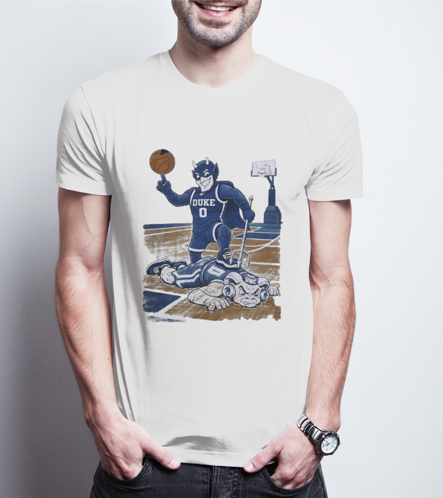 Duke Blue Devils Victory Over UNC Tar Heels Basketball Rivalry T-Shirt