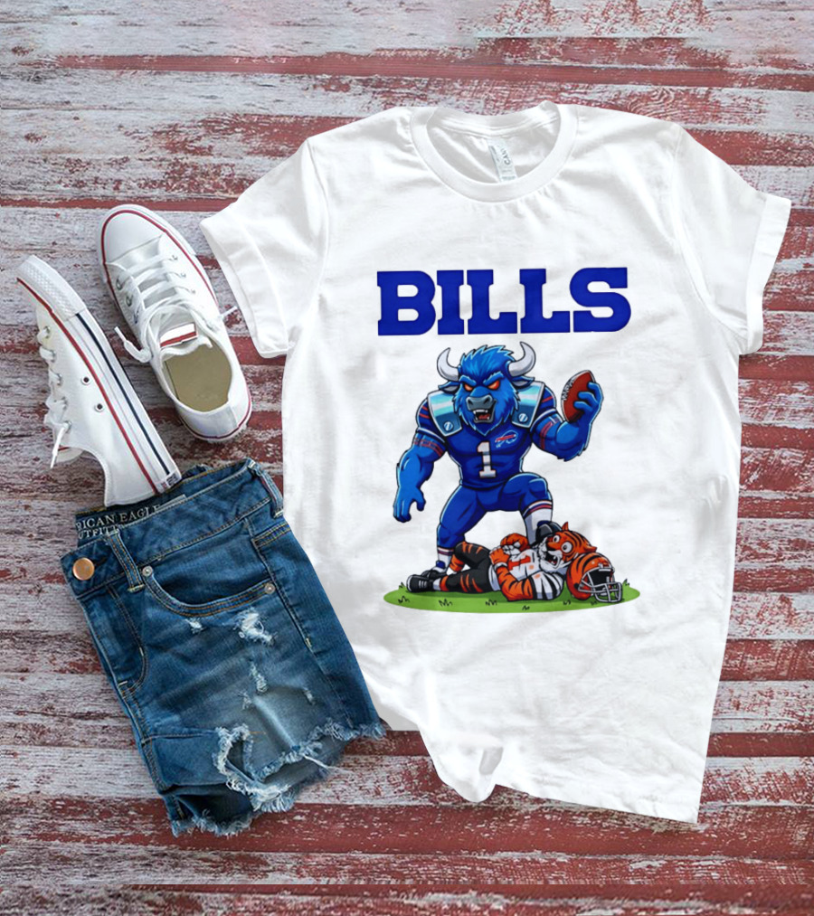 Buffalo Bills Dominating Victory Over Cincinnati Bengals Football Rivalry T-Shirt