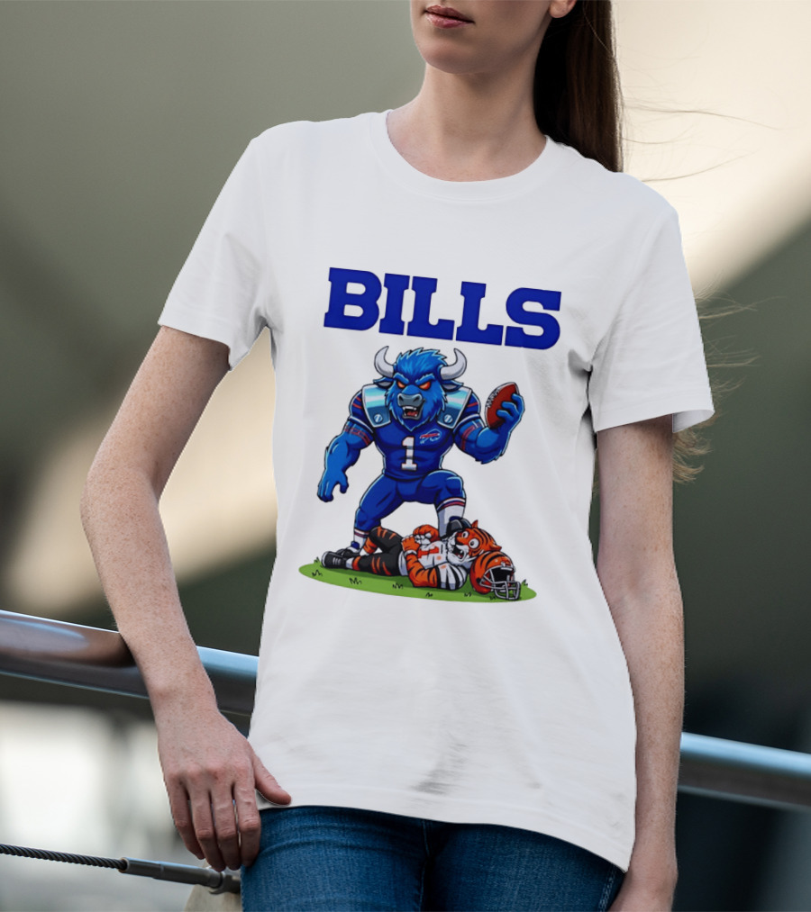 Buffalo Bills Dominating Victory Over Cincinnati Bengals Football Rivalry T-Shirt