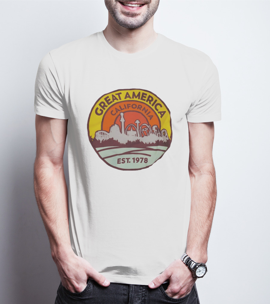 Great America California Est 1978 Roller Skyline T-Shirt