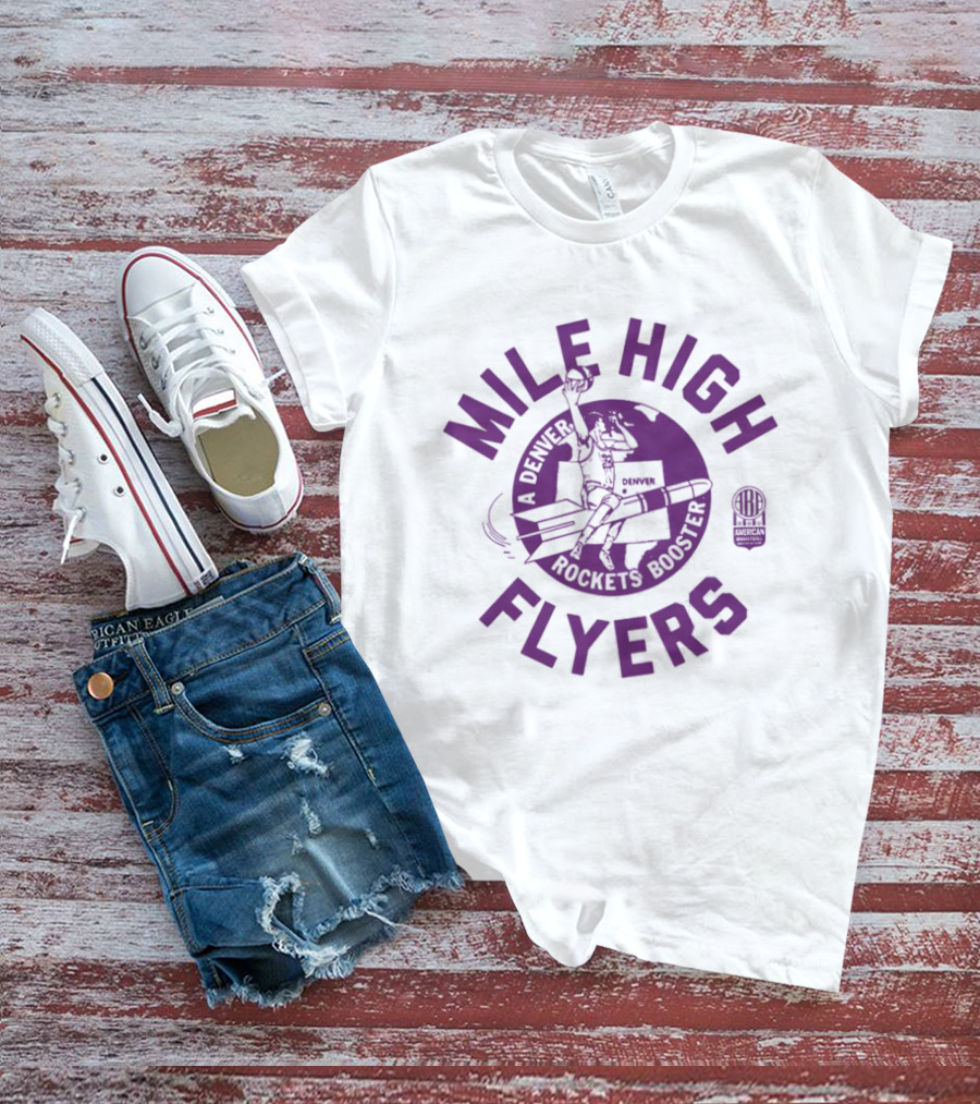 Denver Rockets Mile High Flyers ABA Basketball T-Shirt