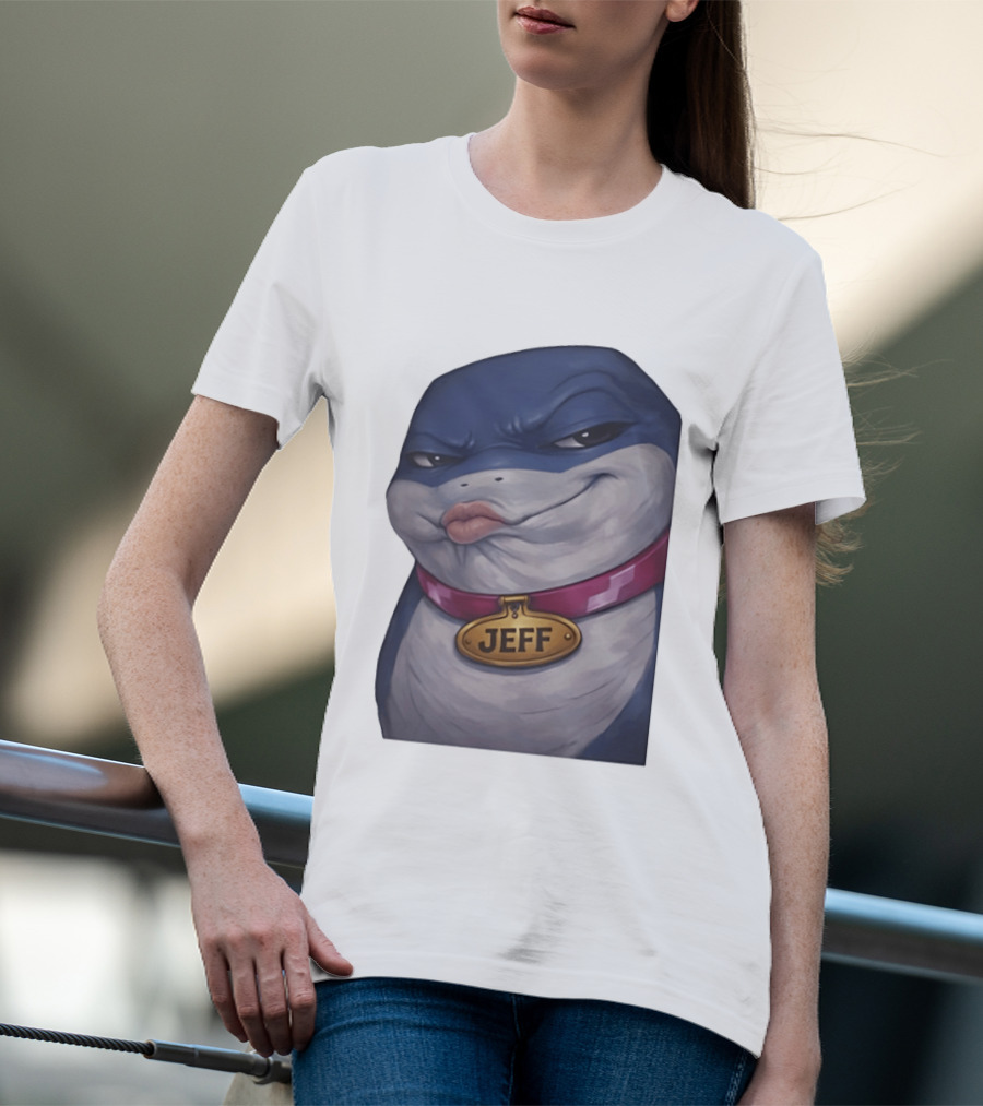 Jeff The Landshark Marvel Character With Dog Tag And Collar T-Shirt