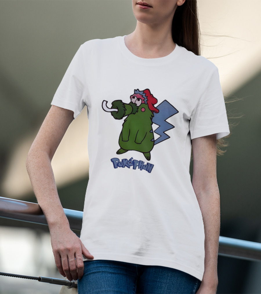 Philadelphia Phillies Pokephan Pikachu Phanatic Collaboration T-Shirt