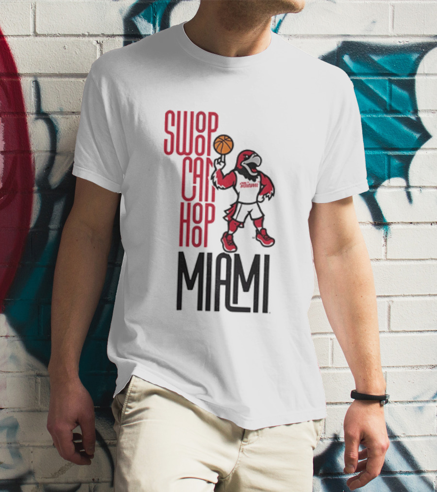Swoop Can Hoop Miami RedHawks Basketball T-Shirt