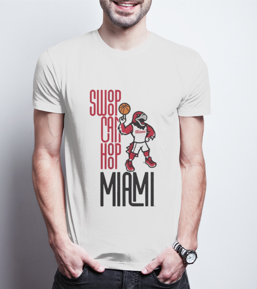 Swoop Can Hoop Miami RedHawks Basketball T-Shirt