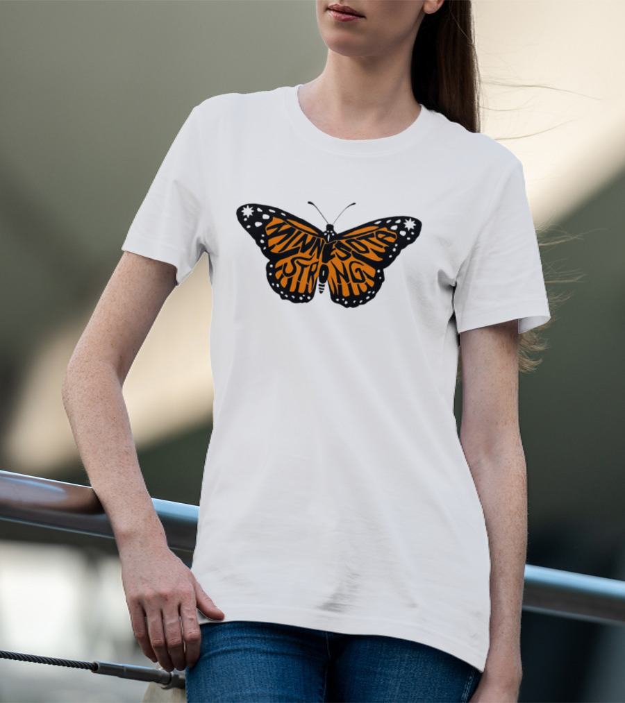 Minnesota Strong Monarch Butterfly Pride T-Shirt