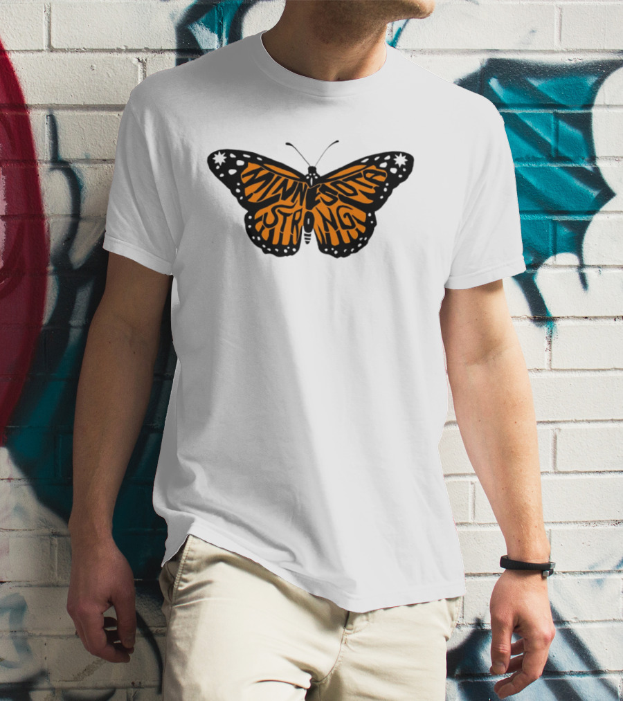 Minnesota Strong Monarch Butterfly Pride T-Shirt