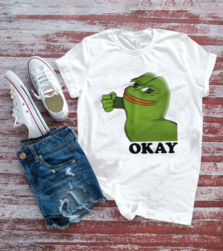 Okay Pepe Frog Punching Nazis Kid T-Shirt