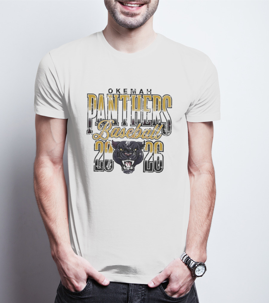 Okemah Panthers Baseball 2026 Vintage Team Spirit T-Shirt