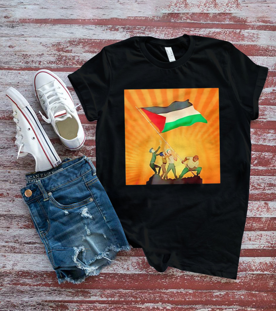 Gorillaz X Together For Palestine Flag Raising T-Shirt