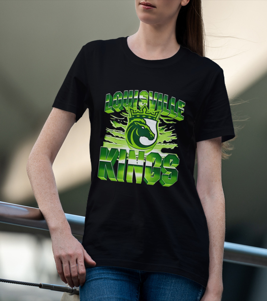 Louisville Kings Green Shield Horse T-Shirt
