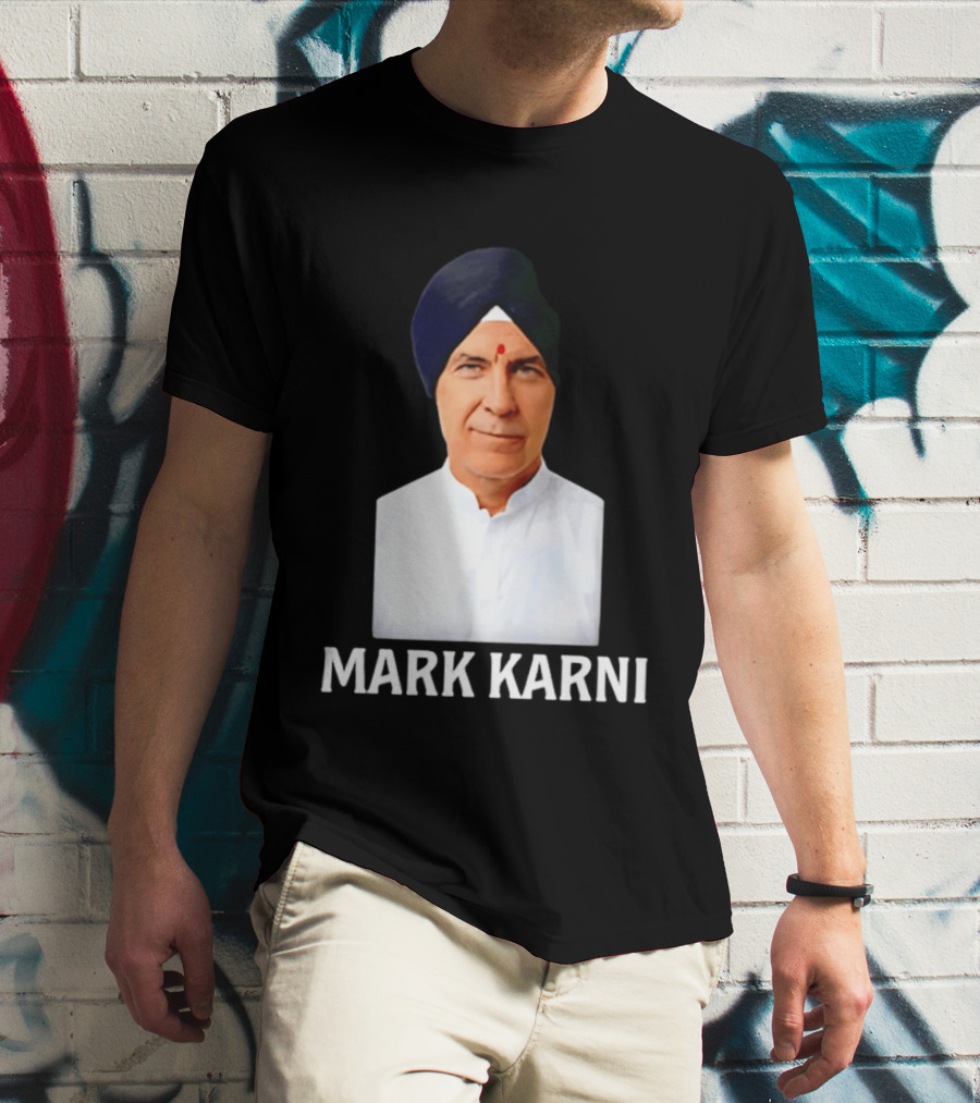Mark Carney Turban Portrait Mark Karni T-Shirt